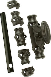 Metalor Mâner Ușă Negru