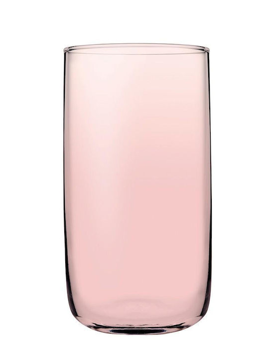 Espiel Iconic Set of Glasses Cocktail/Drinking / Water made of Glass in Pink Color 365ml 6pcs