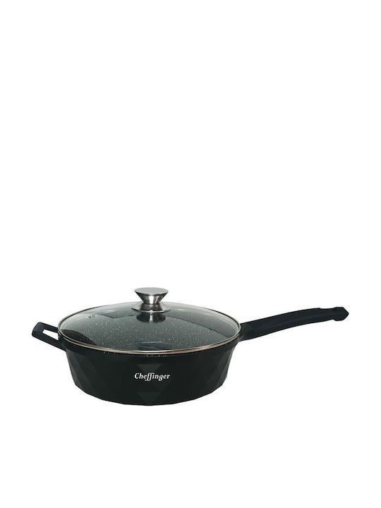 Cheffinger Double Pan With Lid made of Aluminum with Non-Stick Coating 28cm