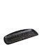 Espiel Black Wood Plate Shallow Rectangular made of Melamine Black 26.5x11cm 6pcs