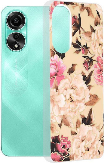 Techsuit Umschlag Rückseite Beige (Oppo A78 4G - German: Oppo A78 4G)