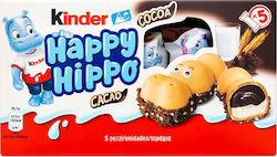 Kinder Happy Hippo Cacao Leckereien aus Schokolade Milch 103.5Übersetzung: "gr" 5Stück Kinder Happy Hippo Cacao Leckereien aus Schokolade Milch 103.5Übersetzung: "gr" 5Stück