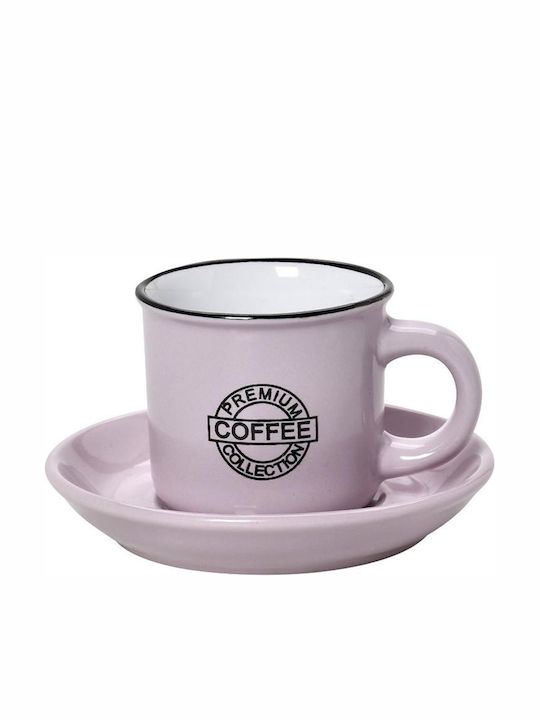 Espiel Coffee Cană Maro Din porțelan Roz 90ml