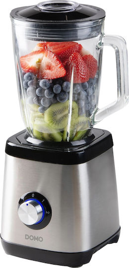Domo Domo Blender Cu Cană Din Oțel Inoxidabil 1,5 L 1000W Argintiu