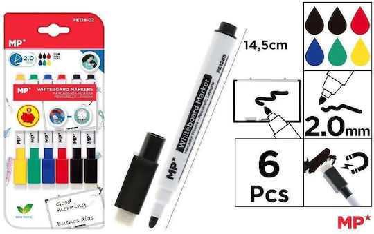 Main Paper Μαρκαδόροι Ζωγραφικής 2mm Σετ 6 χρώματα