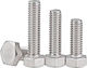 Helix Screw Hexagon Galvanized DIN 933 with Diameter M6 and Length 20mm 10pcs 8.8