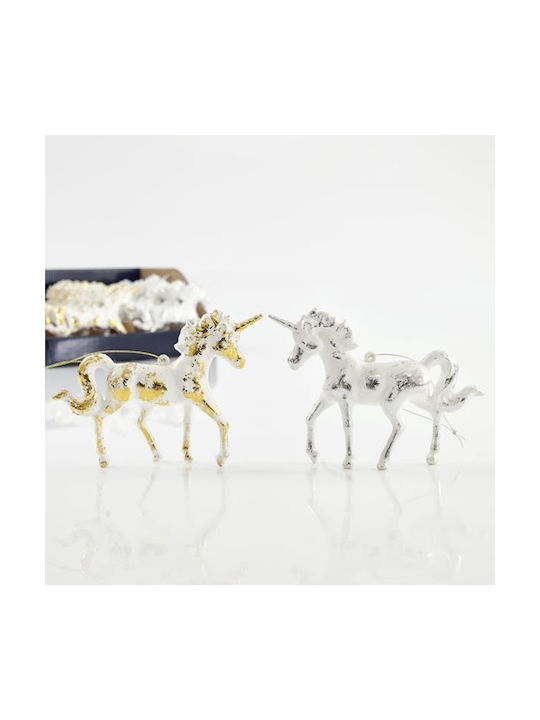 Eurolamp Weihnachtsbaumschmuck Kunststoff Einhorn 2 Farben 16Stücke 11cm Preis Pro Stück 600-40676