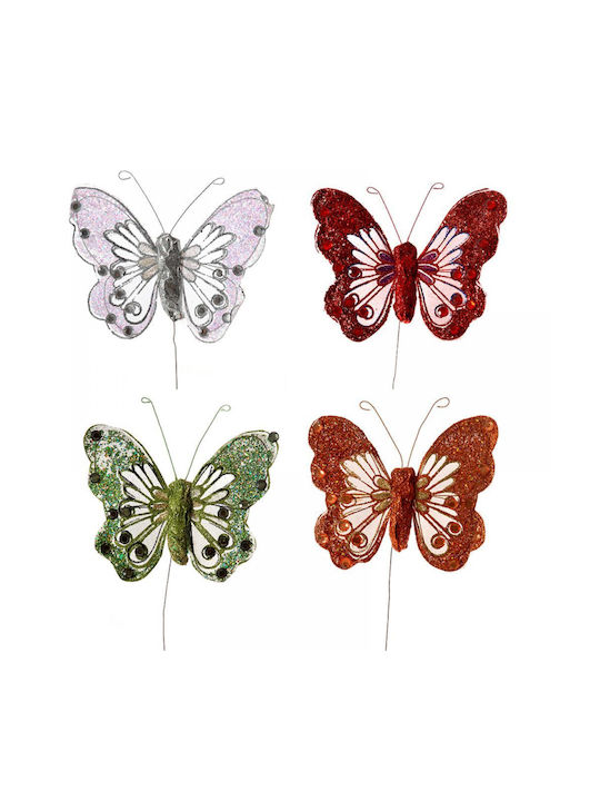 Schmetterling 4 Farben Set 12 Stück 12x31cm 542867