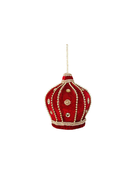 Set Hängende Weihnachtsbaumschmuck Diademe Kunststoffe Rote 8x8x8cm 4Stücke