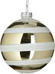 Hanging Ball Ornament Ornament Glass Gold 10cm ...