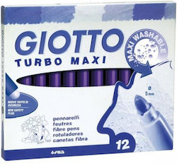 Giotto Violet Markere de Desen 5mm Set 12buc