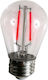 Rixme LED Bulbs 2W for Socket E27 Red 10pcs