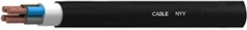 Electrical Cable Nyy-j-re 5x4mm² Black Top Pieces 100 02.026.0133