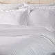 Sheet 280x285cm 100% Cotton 240tc Stripe 1cm Luxury Line Satin Stripe Set 6 Pieces Fabric Cotton 100% White Oem 5201847003154