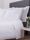 Sheet 180x280cm 70% Cotton-30% Polyester 200tc Polycotton Premium Line Set 6 Pieces White Fabric 70% Cotton-30% Polyester Oem 5201847001969