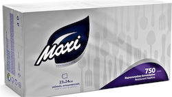 Салфетки Бели Меки 1 Слой Maxi 23x24см Опаковка/750 Бр Салфетки Бели Меки 1 Слой Maxi 23x24см Опаковка/750 Бр