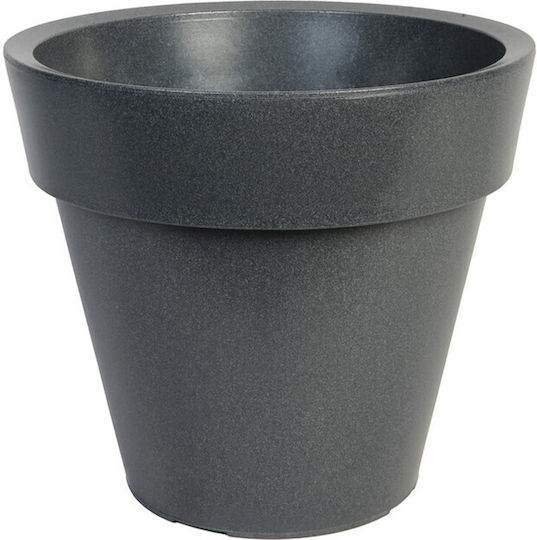 Atmosphera Leather Γλάστρα Ανθρακί 100x100εκ.
