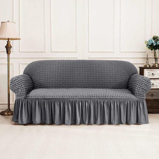 Sofa Elastic Cover for Armchair Grey 1pcs 125000779