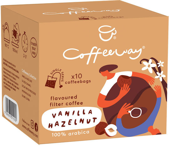 Coffeeway Filter Coffee Arabica Vanilla Whole Beans 10x7.5gr