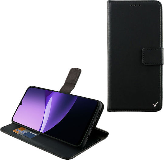 Volte-Tel Book Synthetic Leather / Silicone Black (Redmi 15C)