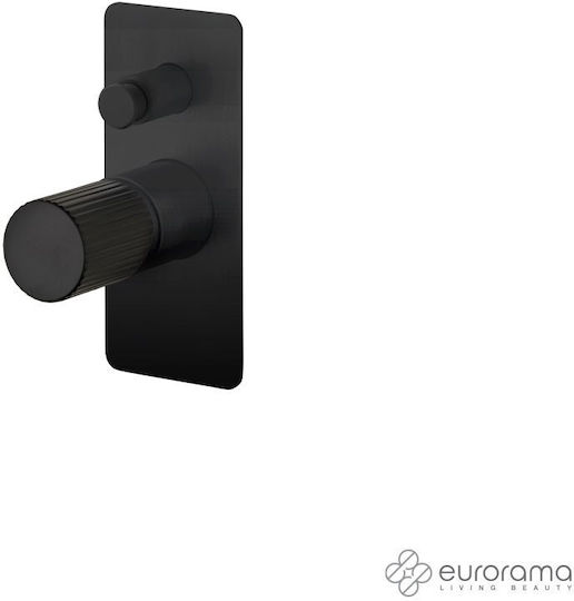 Eurorama Σετ Μίκτης & Εκτροπέας Εντοιχισμού για Ντουζιέρα 2 Εξόδων