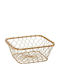 Espiel Coș decorativ Metalic Auriu 21x21x8.5buc