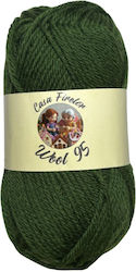 Knitting Yarn Casa Firelor Wool 95 100% Wool 50 G – 95 M Made In Romania – Color Dark Green