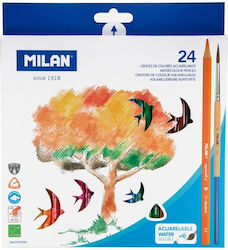 Milan Farbstift-Set Aquarell 24Stück Packung von 1 Verpackungen Milan Farbstift-Set Aquarell 24Stück Packung von 1 Verpackungen