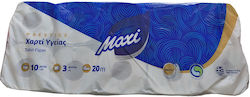 Maxi Χαρτί Υγείας 3 Φύλλων 10 Συσκευασίες (100gr/Ρολό) Maxi Χαρτί Υγείας 3 Φύλλων 10 Συσκευασίες (100gr/Ρολό)