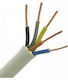 Netzkabel Nym A05vv-u 5x4mm2 Weiß 100m