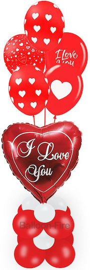 Set of 5 Balloons Latex Red Modelling You 36