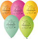 Latex Luftballons Glückwünsche 25 Stück