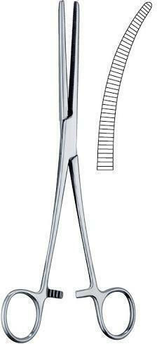 Hemostatic Rochester-Pean Curved 16cm Medical & Surgical Forceps Medicon