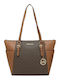 Charlotte LG TZ Leather Women's Tote Bag Brown