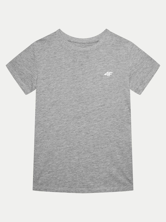 4F Παιδικό T-shirt Γκρι
