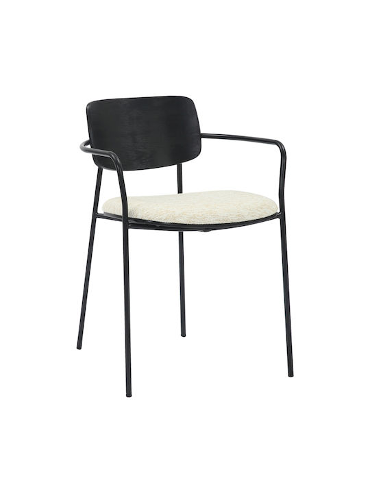 Vikki Председки Трапезария Black-ecru 1бр 54x54x75бр