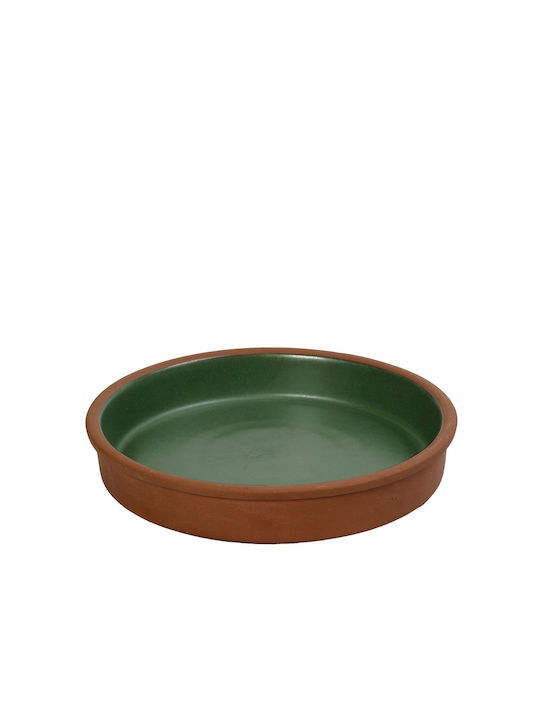 Espiel Aida Serving Bowl Round Green with Diameter 21.5cm