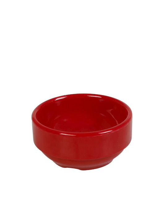 Espiel Dip-Schüssel Rund aus Melamin Rot mit Durchmesser 6cm