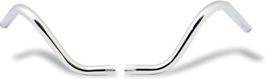 Motorcycle Handlebar Harley-Davidson Chrome 2-piece Buckhorn Style Handlebar 1" Chrome