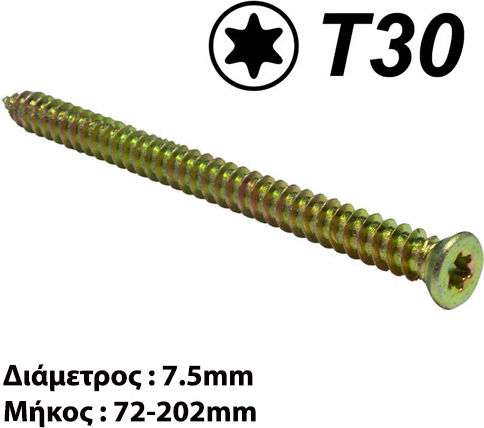 Helix Bolțuri de ciment Torx cu Lungime 7.5mm 100buc Diametru