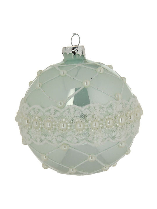 Hanging Ball Ornament Ornament Glass Green 8cm