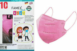 Famex Protective Mask FFP2 Kids Pink 10pcs