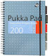 Pukka Spiral Notebook Ruled A5 200 Sheets 3 Subjects Blue 1pcs
