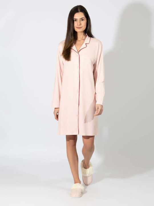 Harmony Winter Women's Nightdress Pink