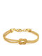 George Art Jewels Women's Bracelet Chain made of Silver Gold Plated