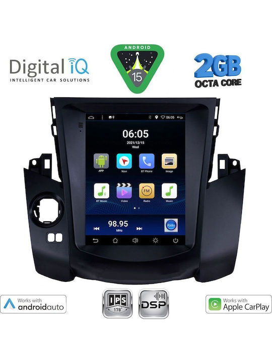 Digital IQ Auto-Audiosystem für Toyota RAV 4 2006-2012 (Bluetooth/USB/WiFi/GPS/Apple-Carplay/Android-Auto) mit Touchscreen 4.1"