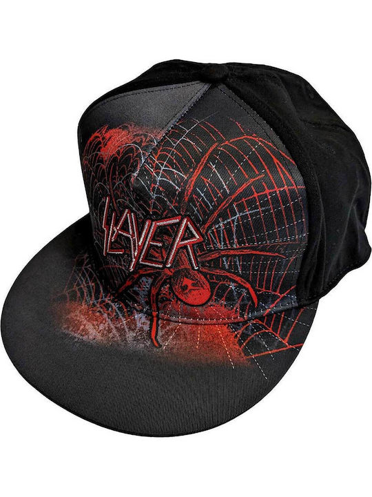 Καπέλο Slayer Spiderweb Snapback Cap Black Slaysbcap06b