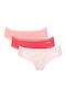 Βαμβακερά Women's String 3Pack with Lace Colorful