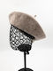 Aqua Lino Wool Women's Beret Hat Turquoise