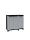 Dreiflügeliger Schrank Twist Kunststoff 102x39x91.5cm